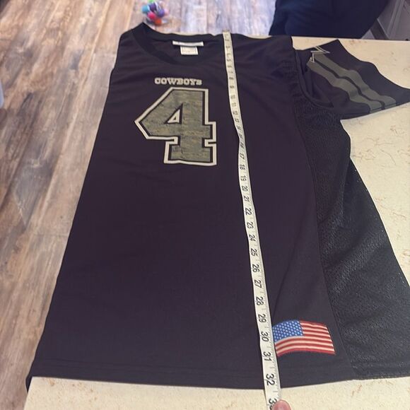 NFL Dallas Cowboys jersey SZ Large Dak Prescott black and green camouflage. - Picture 8 of 8